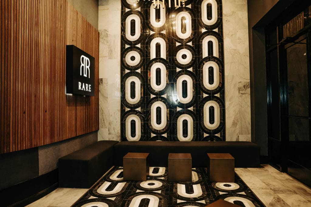 The entrance of Rare, the newest steakhouse in Houston. Photo by JRMH