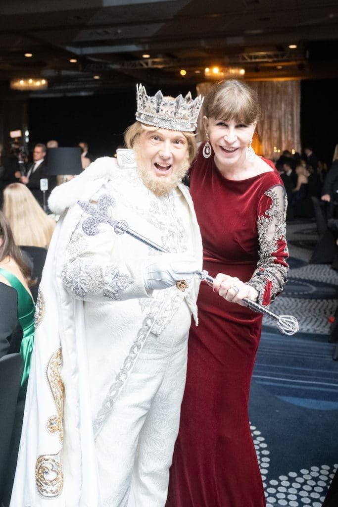 King of Hermes Franco Valobra, Shelby Hodge at the Krewe of Hermes ball in New Orleans(Photo by Daniel Ortiz)