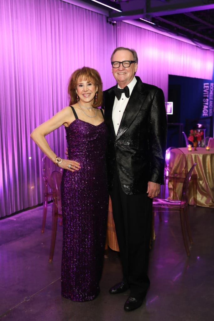 Stages gala chairs Vicki West & Ralph Burch during the gala held at Stages' home, The Gordy (Photo by Priscilla Dickson)