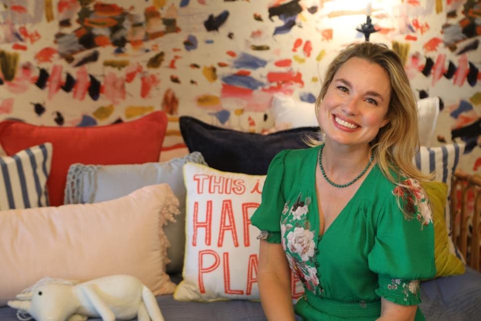 Grace Mitchell from one of her colorful HGTV designs.