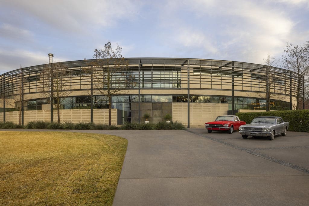 The stunning contemporary home designed by Lionel Morrison. (Photo by Pablo Enriquez)