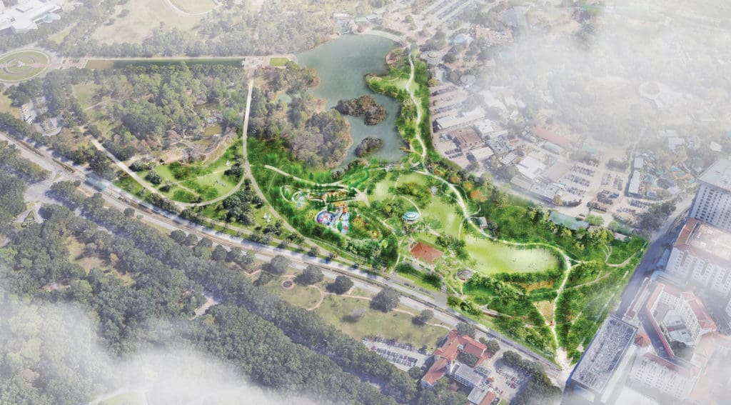 Herman Park Conservancy is poised to launch a $46.5 million enhancement program to transform 26 acres of unused terrain into a park people pleaser.