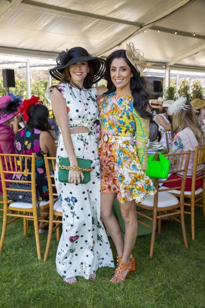 Colleen Lewis, Crystal Dawli at Hermann Park Conservancy's Hats in the Park luncheon (Photo by Jenny Antill)