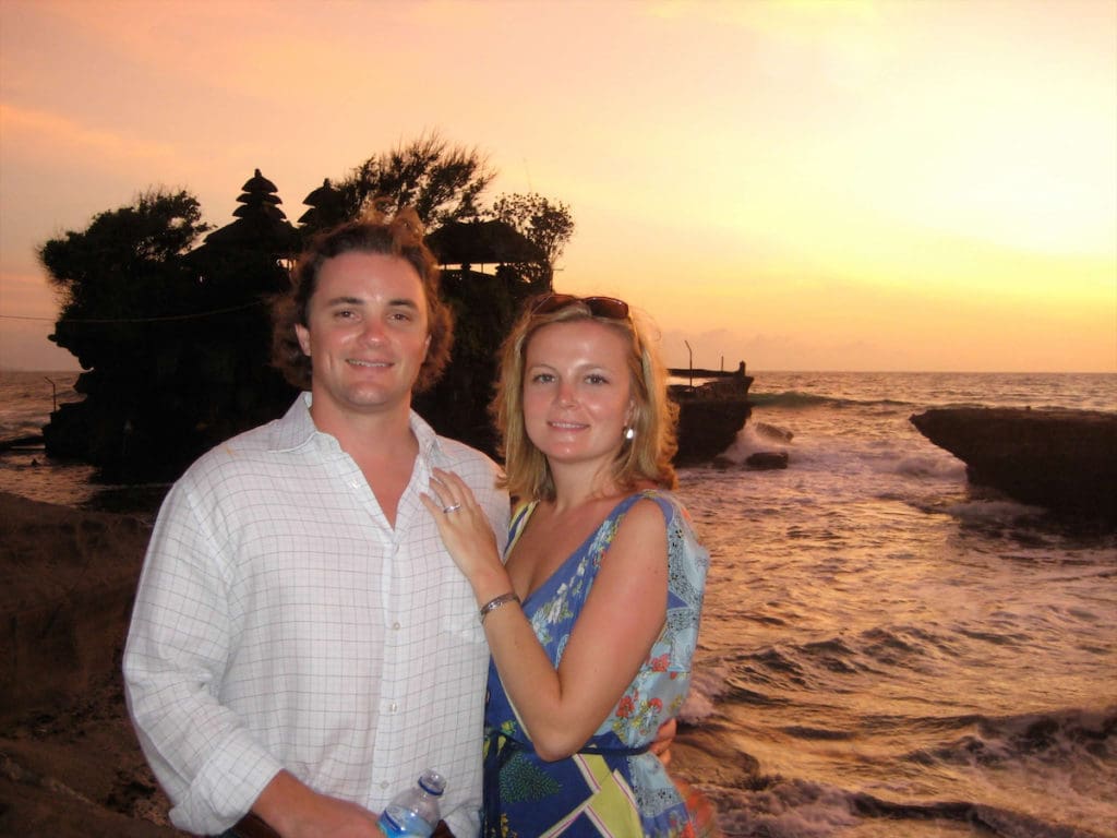 "This was taken in Bali in 2007, right before we moved back to Dallas to start Hari Mari." — Lila Stewart