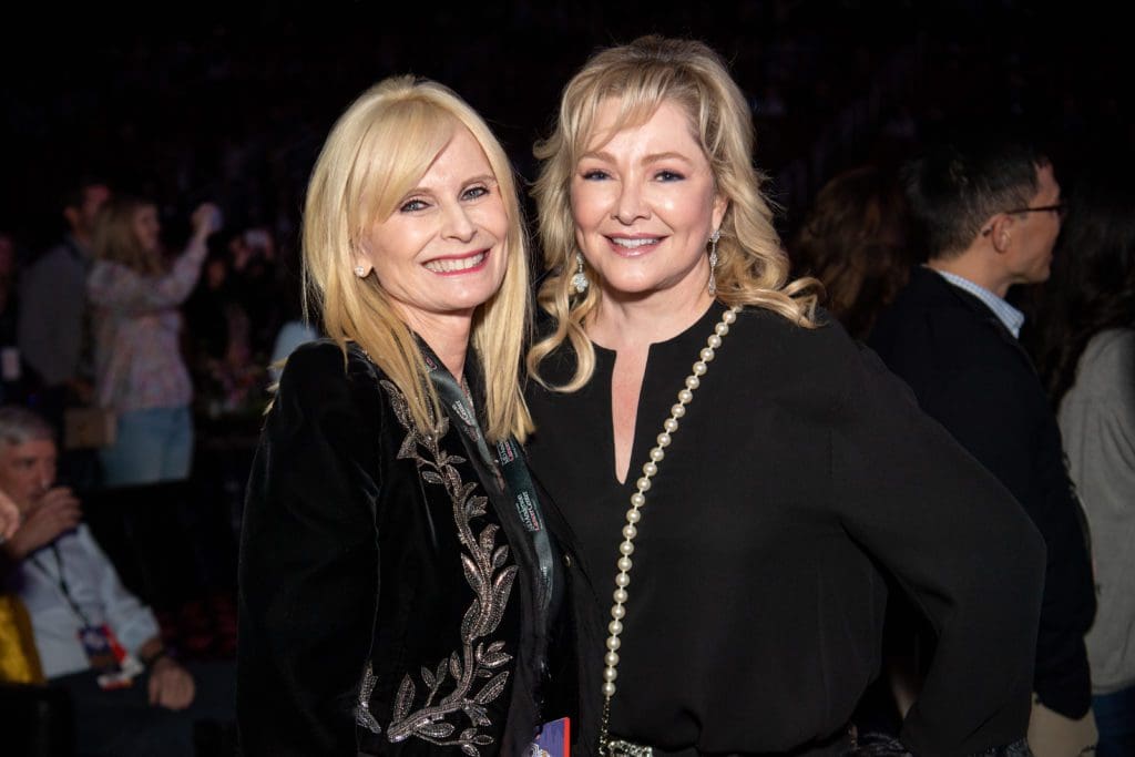 Jo Lynn Falgout, Whitney Crane at the MD Anderson Cancer Center 80th Anniversary Celebration at Toyota Center. (Photo courtesy of MD Anderson). 