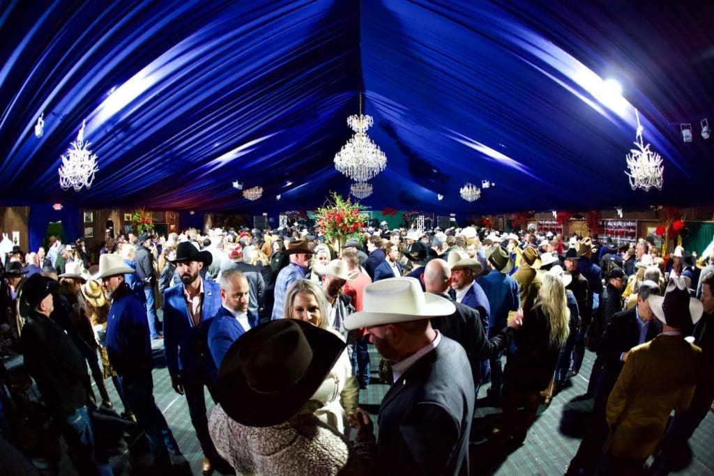 Over 500 guest attended the invitation-only event in this swanky tent at the  World’s Championship Bar-B-Que Contest. (Photo by Ashley Patranella/Painted Peacock Photography) 
