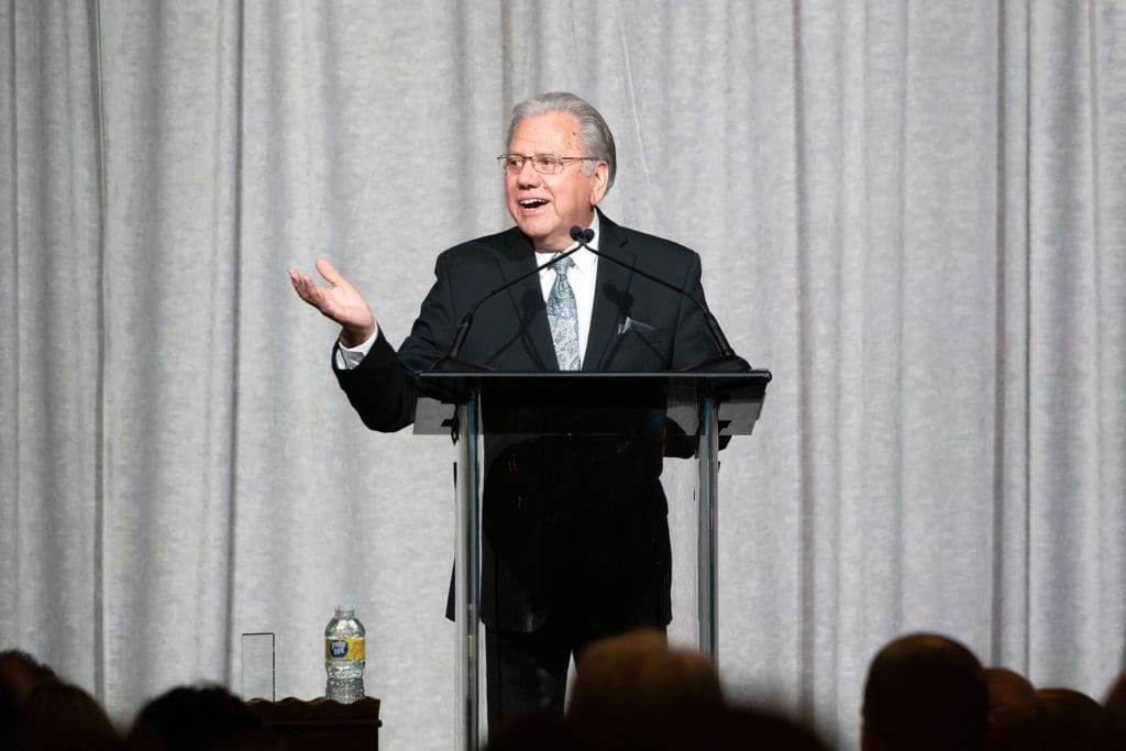 President's Award honoree Bill Franks at Preservation Houston's Good Brick Awards dinner.
