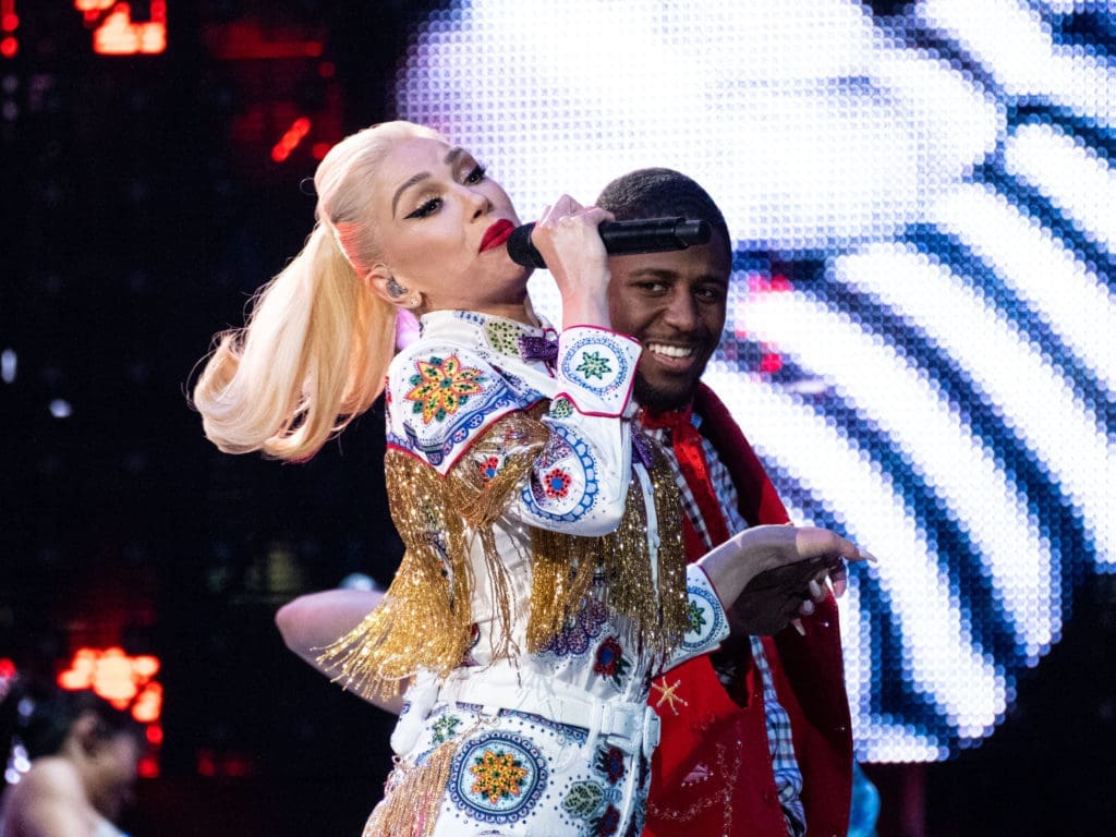 For her Houston Rodeo debut, Gwen Stefani brought a bit of Las Vegas glitter and glam to the NRG Stadium. (Photo by F. Carter Smith)
