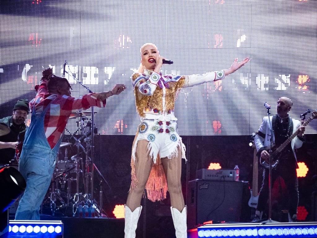 For her Houston Rodeo debut, Gwen Stefani brought a bit of Las Vegas glitter and glam to the NRG Stadium. (Photo by F. Carter Smith)