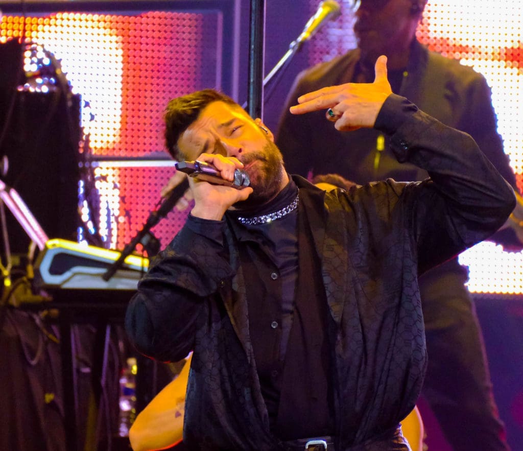 Ricky Martin keeps it as dramatic as any crazy diva. (Photo by F. Carter Smith)