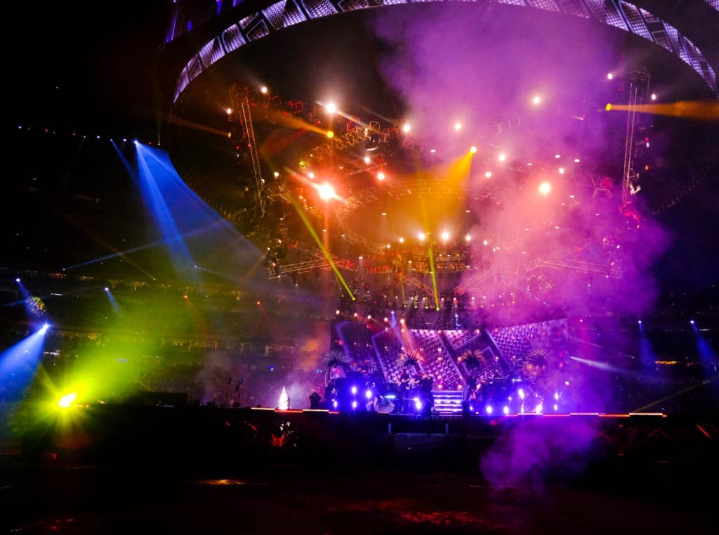 Ricky Martin seemed to embrace the big Houston Rodeo stage. (Photo by F. Carter Smith)