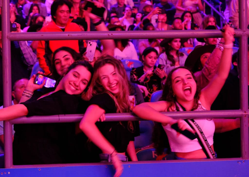 Ricky Martin urged his loving crowd on. (Photo by F. Carter Smith)