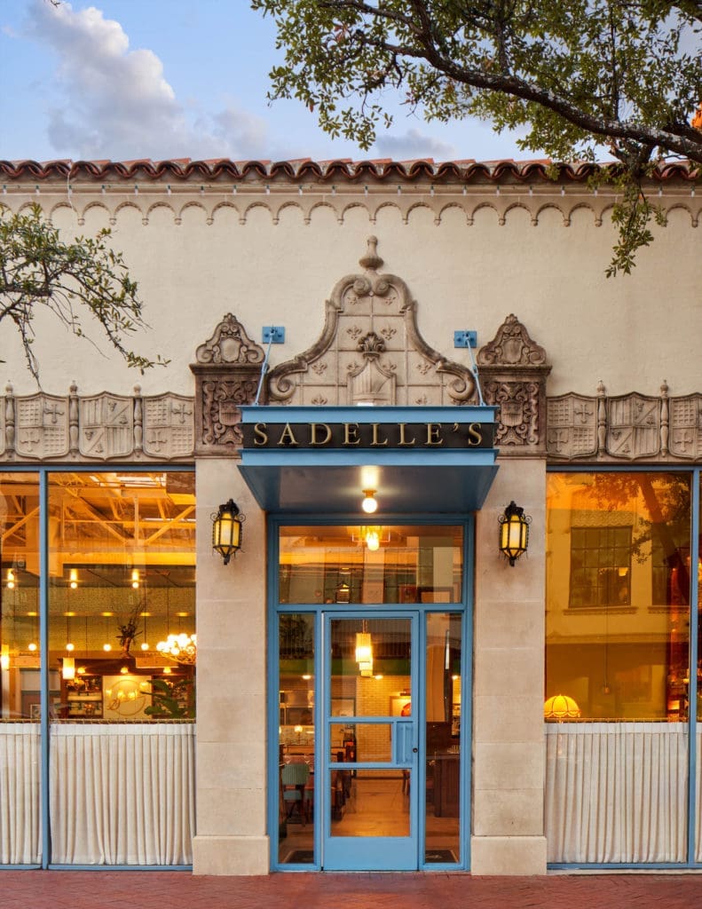The New York City brunch staple Sadelle's debuted in a coveted corner of Highland Park Village in 2022. (photo by Nathan Schroder)