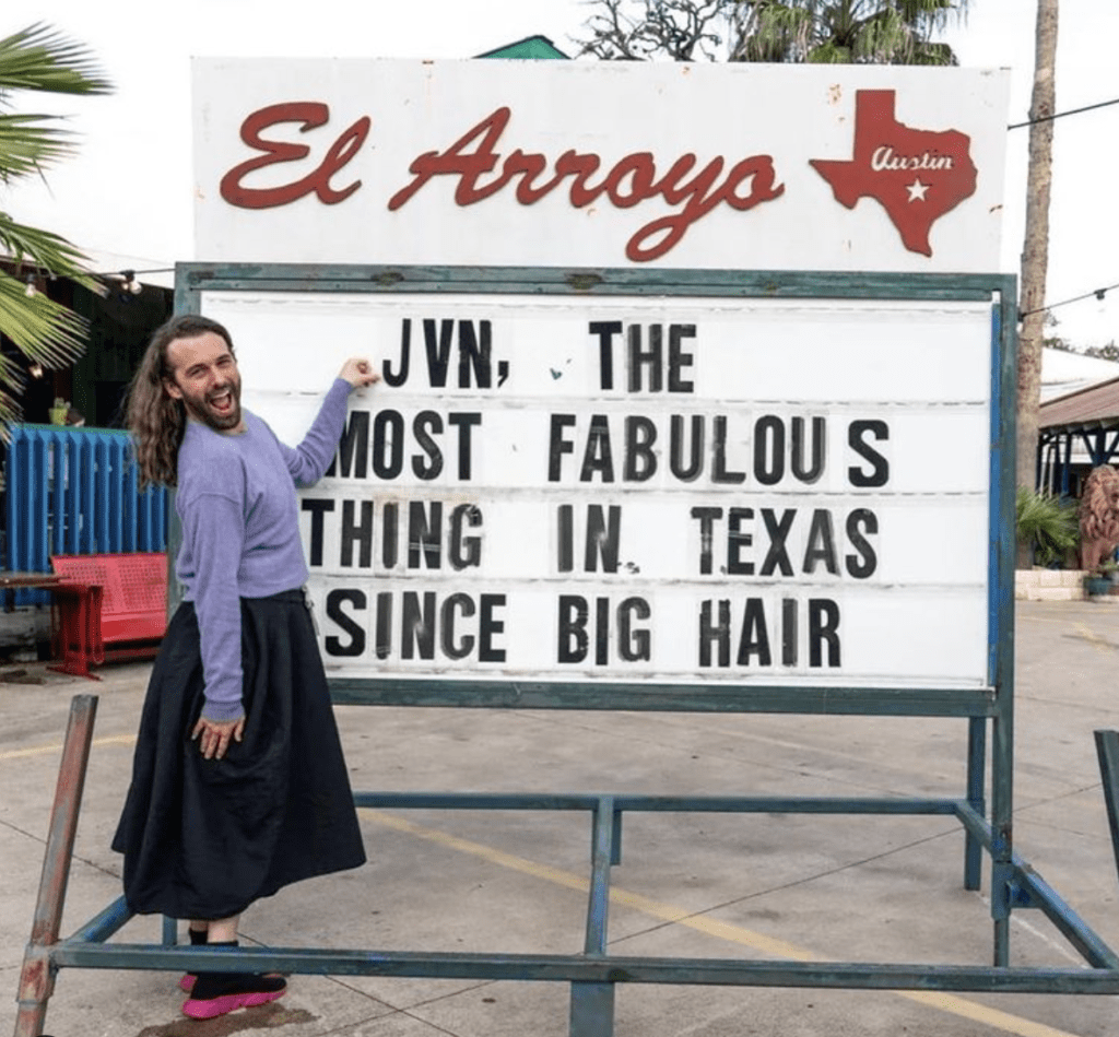 "Queer Eye" star Jonathan Van Ness hosted a salon pop-up at SXSW this year.