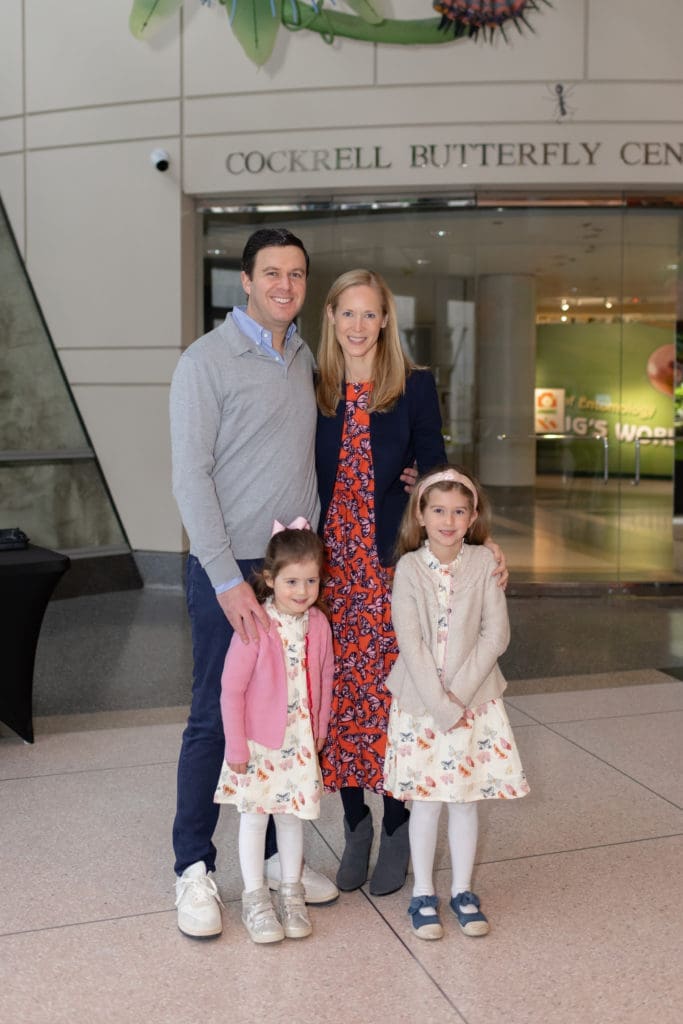 Zach & Margot Davis and daughters  at the HMNS Critter Crawl