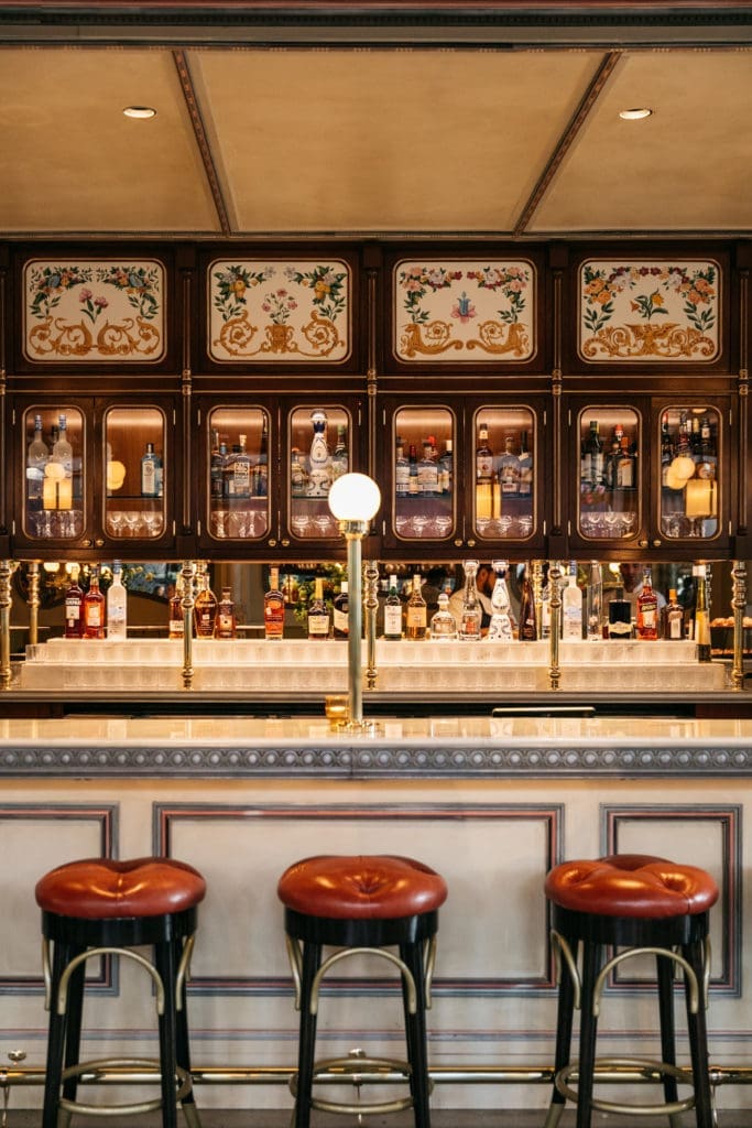 Designed by Ken Fulk, Carbone Vino's design drew inspiration from favorite Northern Italy restaurants and hotels.