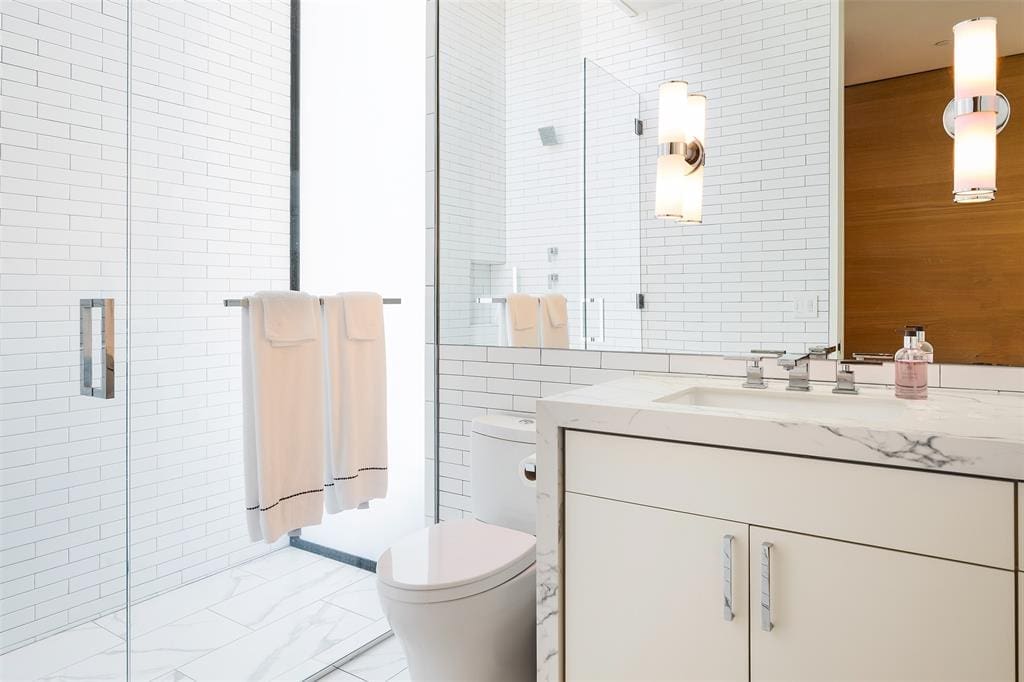 One of four bathrooms in 3932 Potomac Avenue. 