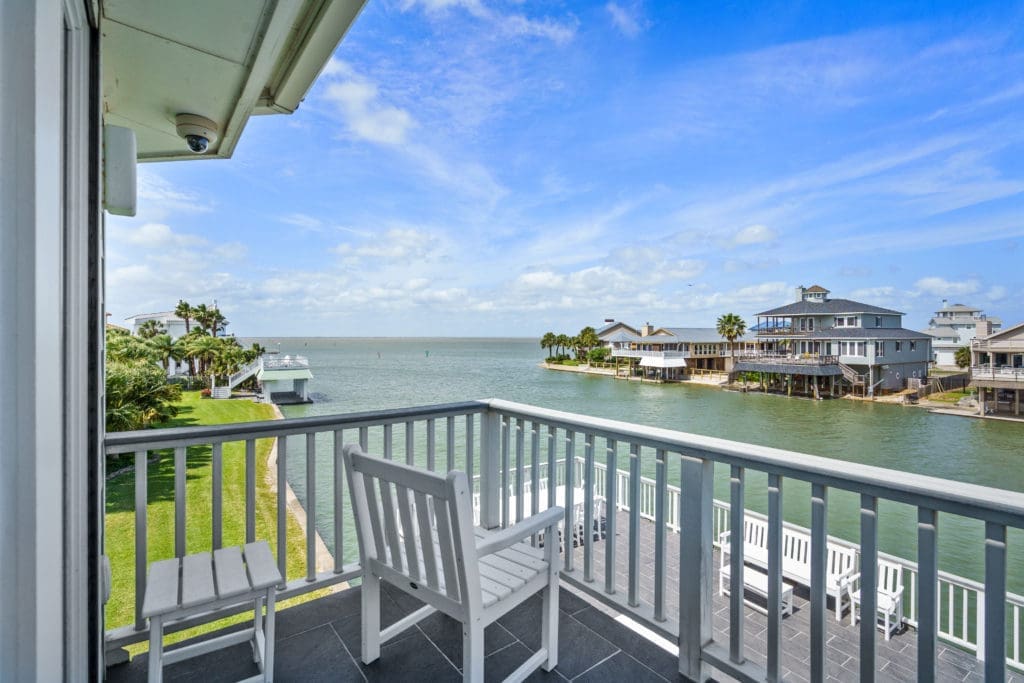 Great views from the Jamaica Beach residence at 16502 Bayfront Drive (Photo by Sonya Bertolino for Douglas Elliman Realty)