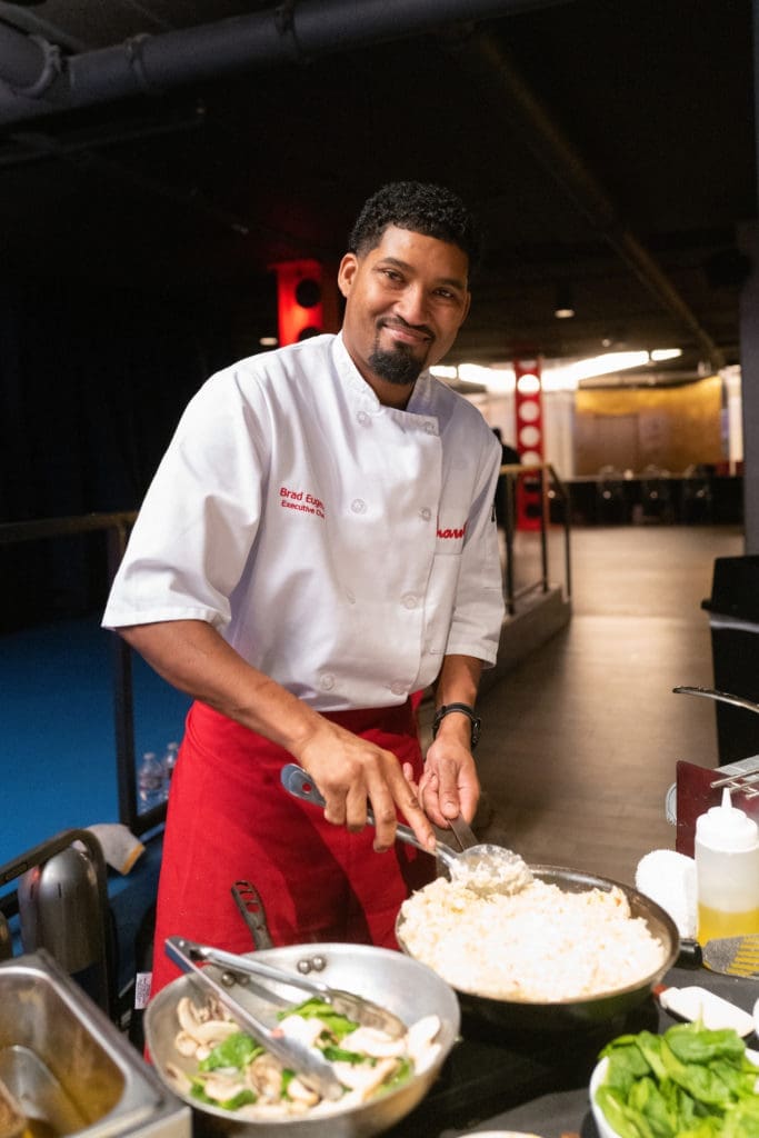 Brad Eugene of Harold's Restaurant, Bar & Terrace at the Bon Vivant Dinner (Photo by Daniel Ortiz)
