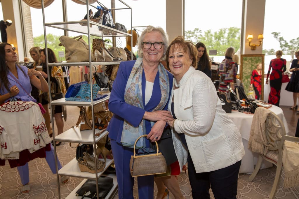 Amanda Gelb, Deborah Dunkum at the Salvation Army Women's Auxiliary Reflections on Style luncheon (Photo by Jenny Antill)