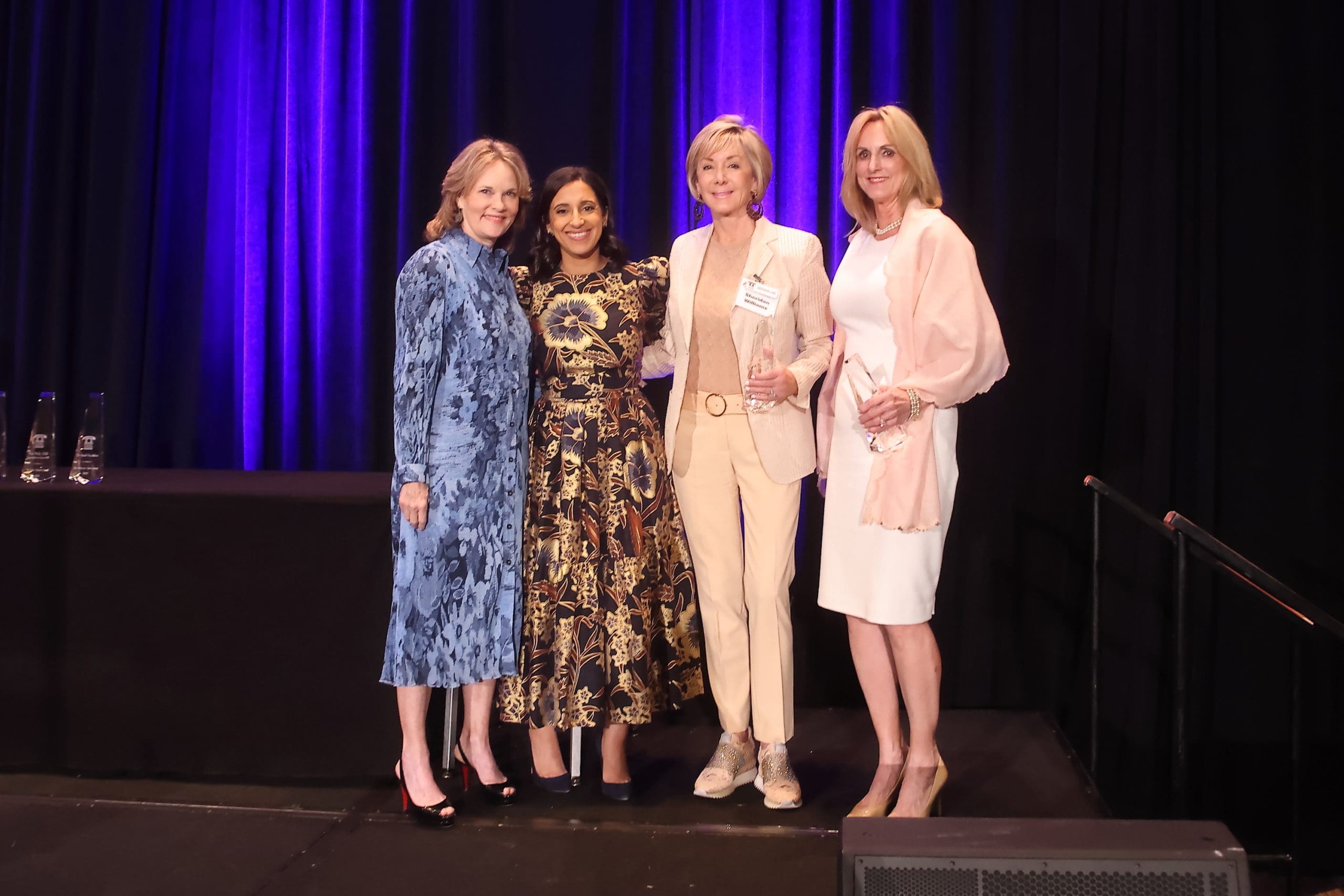 Amy Leibman, Crime Stoppers CEO Rania Mankarious, Sheridan Williams, Genny McIntyre (Photo by Quy Tran)