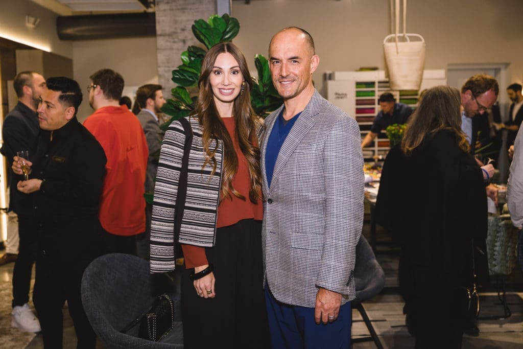 April & Dr. Jorge Salazar at the kick-off for the CAMH Gala and Art Auction (Photo by Johnny Than) 