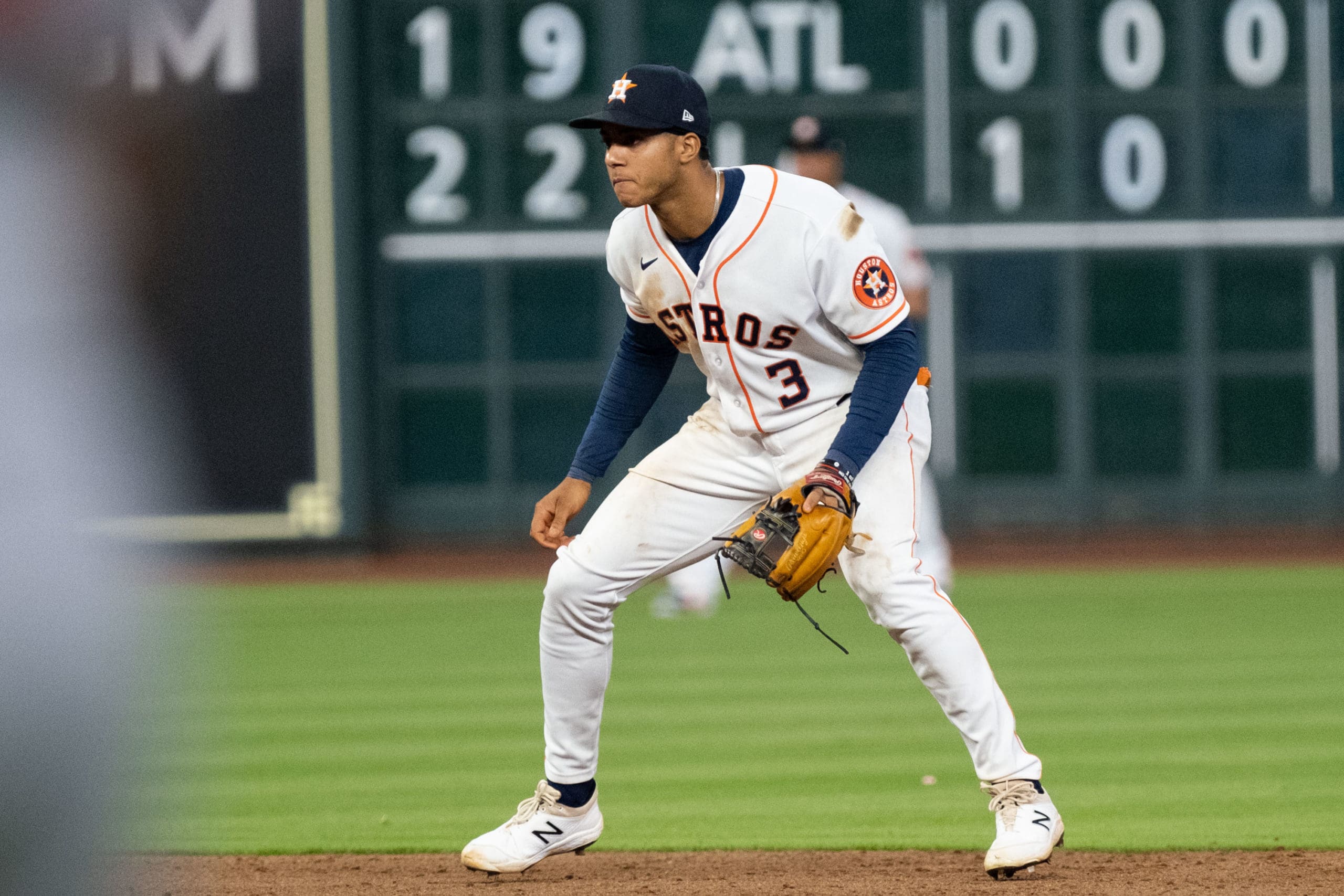Houston Astros received their AL Championship rings before they faced the Los Angles Angels of Anaheim, Monday,
