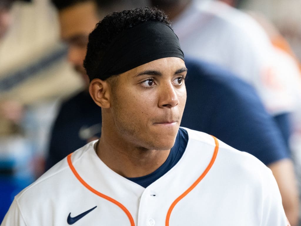 Houston Astros rookie shortstop Jeremy Pena is not afraid of the big stage. (Photo by F. Carter Smith)