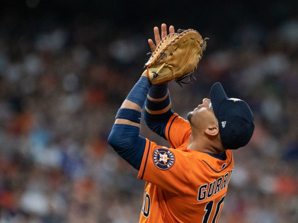 Houston Astros stalwart Yuli Gurriel is a former Gold Glove winner for a reason. (Photo by F. Carter Smith)
