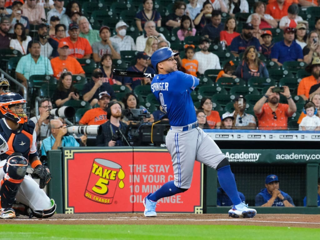 George Springer has changed many games with one swing. Including World Series wins for the Astros. (Photo by F. Carter Smith)