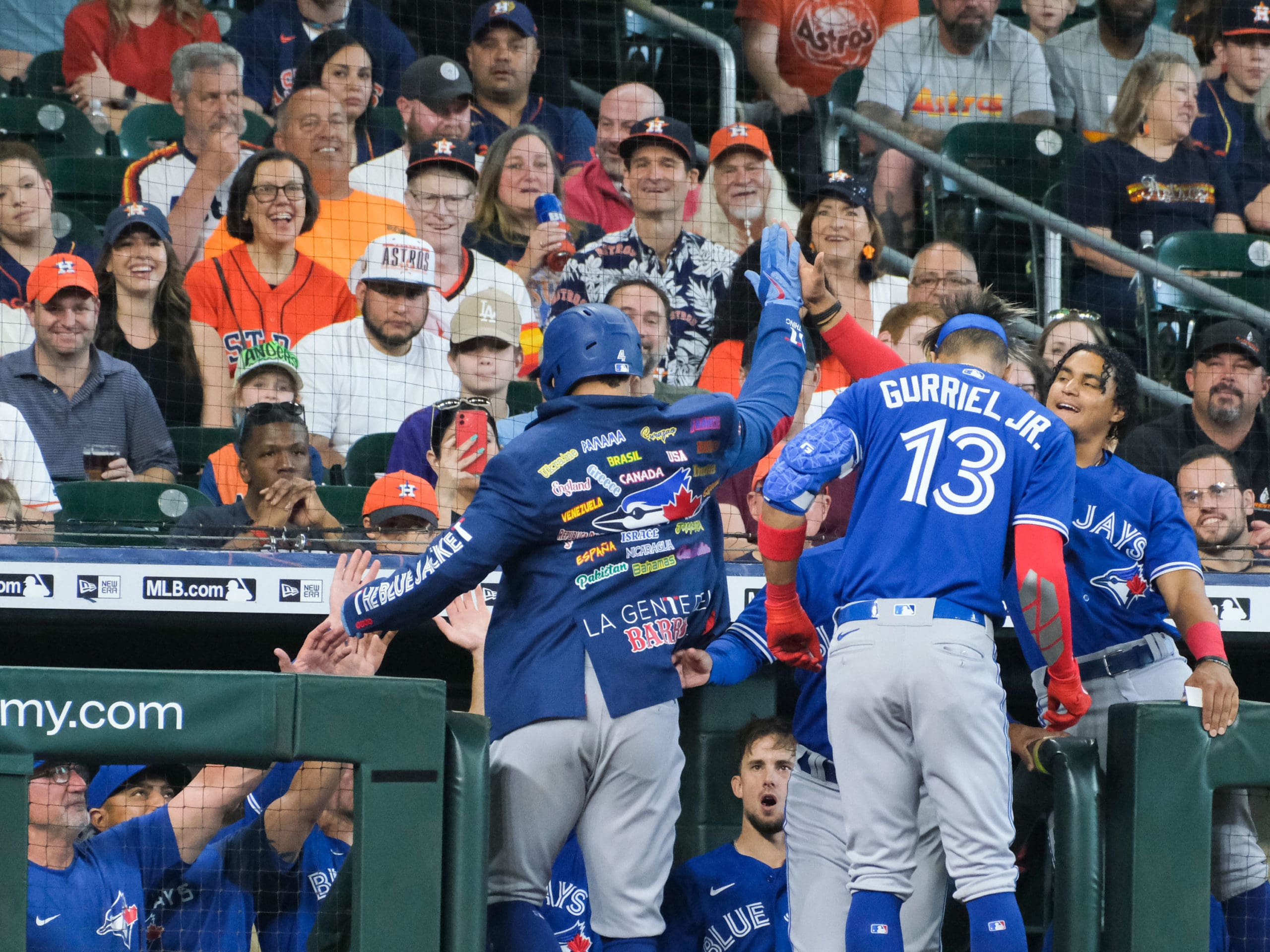 Houston Astros faced former Astros George Springer, who hit a home run in his first at-bat for the Toronto Blue Jays, at Minute Maid Park.