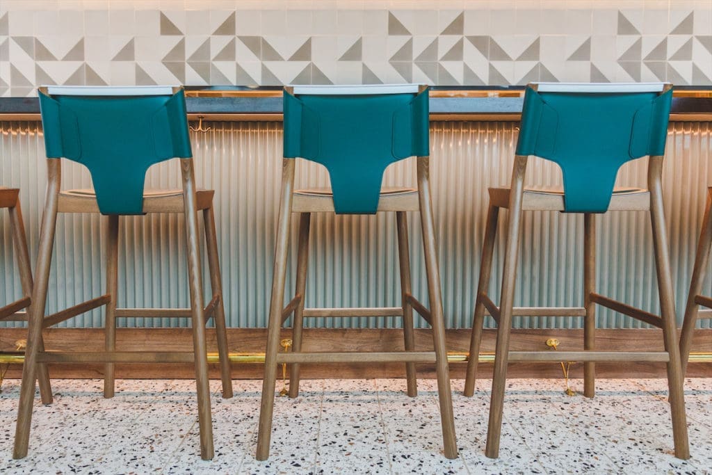 Barstools at Meridian. 