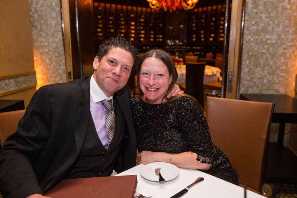 Brian & Gretchen Brossa at the Tony Vallone Day in Houston dinner celebration (Photo by Andrew Hemingway)