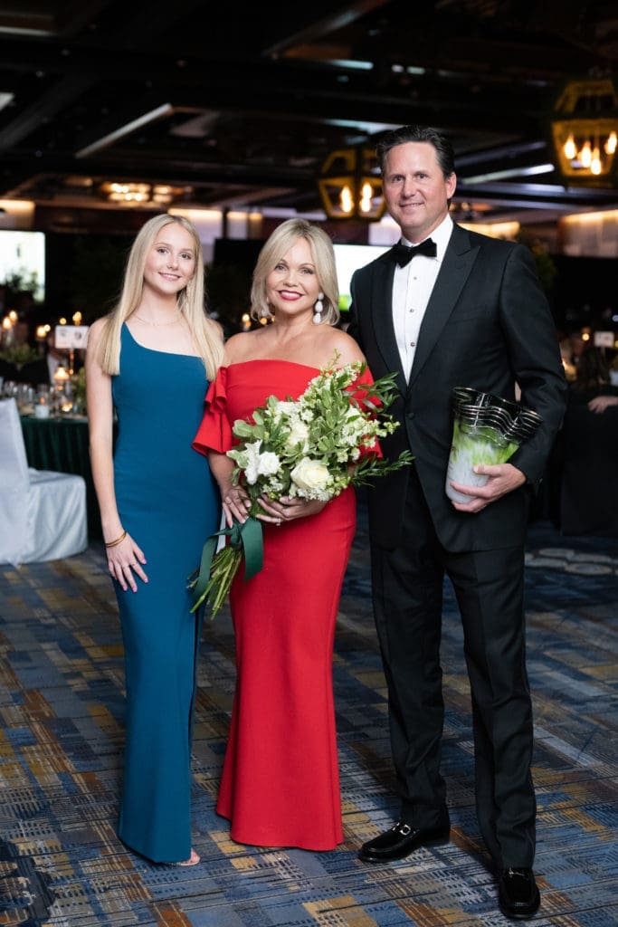 JDRF Promise Ball honorees Freyja & Travis Lauritsen and their daughter Caris (Photo by Daniel Ortiz)