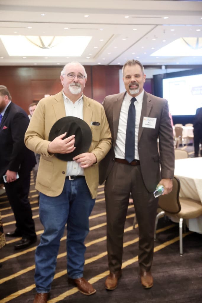 Harris Commissioner Jack Cagel, honoree Joe Madison at the Houston's Heroes luncheon (Photo by Quy Tran)