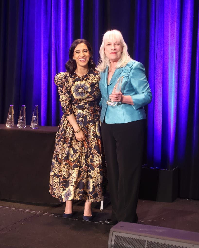 Rania Mankarious, honoree Pam Wells (Photo by Quy Tran)