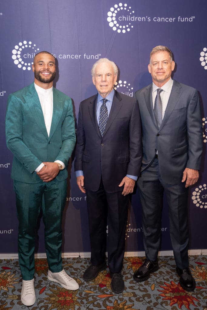 Dak Prescott, Roger Staubach, Troy Aikman (Photo by Tamytha Cameron and Thomas Garza)