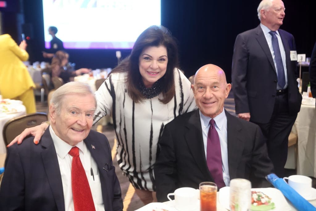 Dave & Laura Ward, State Senator John Whitmire at the Houston's Heroes luncheon (Photo by Quy Tran)