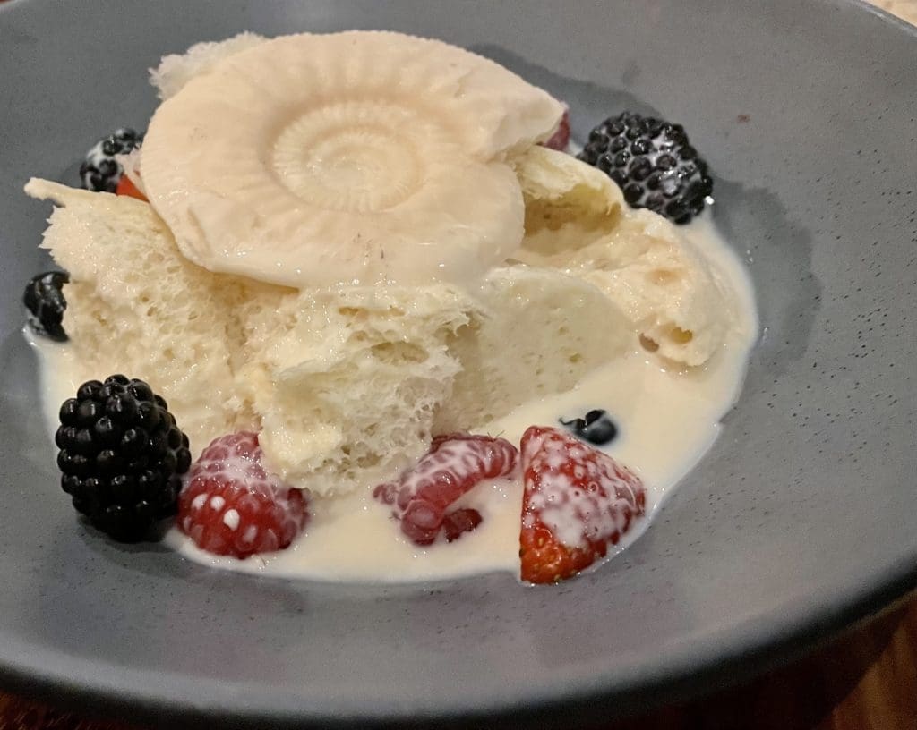 Tres Leches del Desierto is reconstructed tableside at the new Don Artemio. Photo by Courtney Dabney.