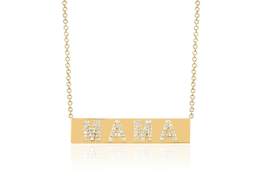 MARKET EF Collection Diamond Nameplate Mama Necklace ($1,495)