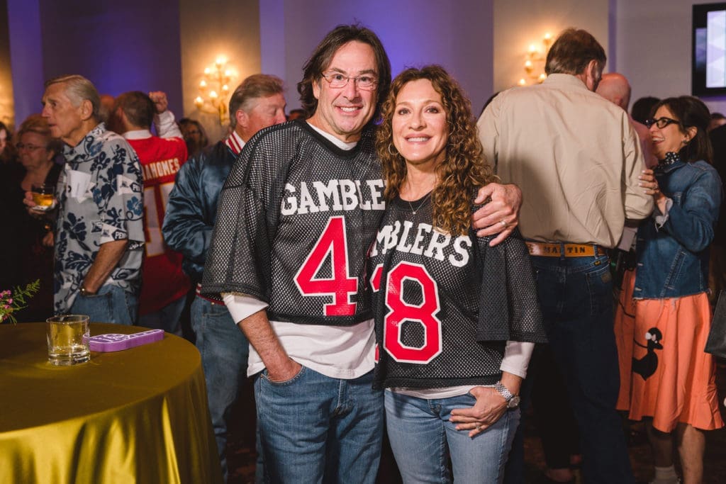 Gary & Cindy Gerson at the Camp for All homecoming-themed gala (Photo by Johnny Than)