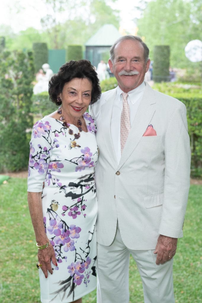 Kathy & Marty Goossen at the Bayou Bend Garden Party (Photo by Wilson Parish)