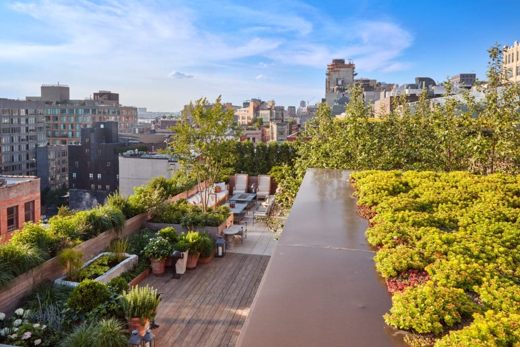 A garden in Greenwich, NYC, designed by Edmund Hollander