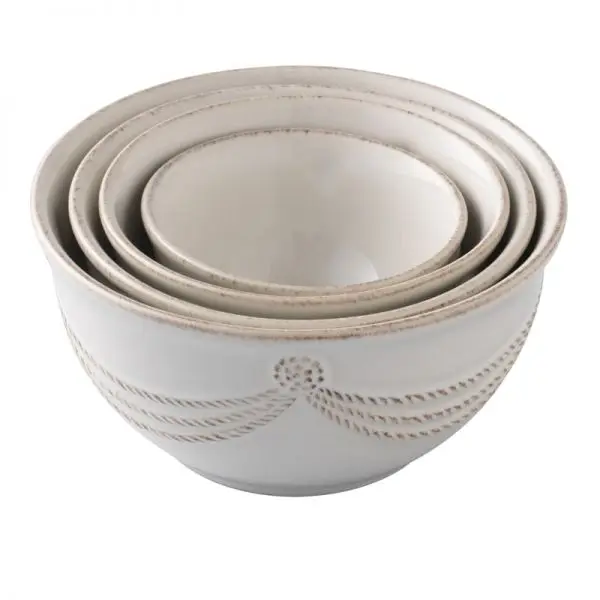 Juliska set of four Berry and Thread prep bowls.