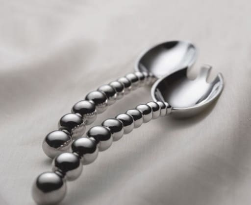 Mariposa String of Pearls Salad Servers.