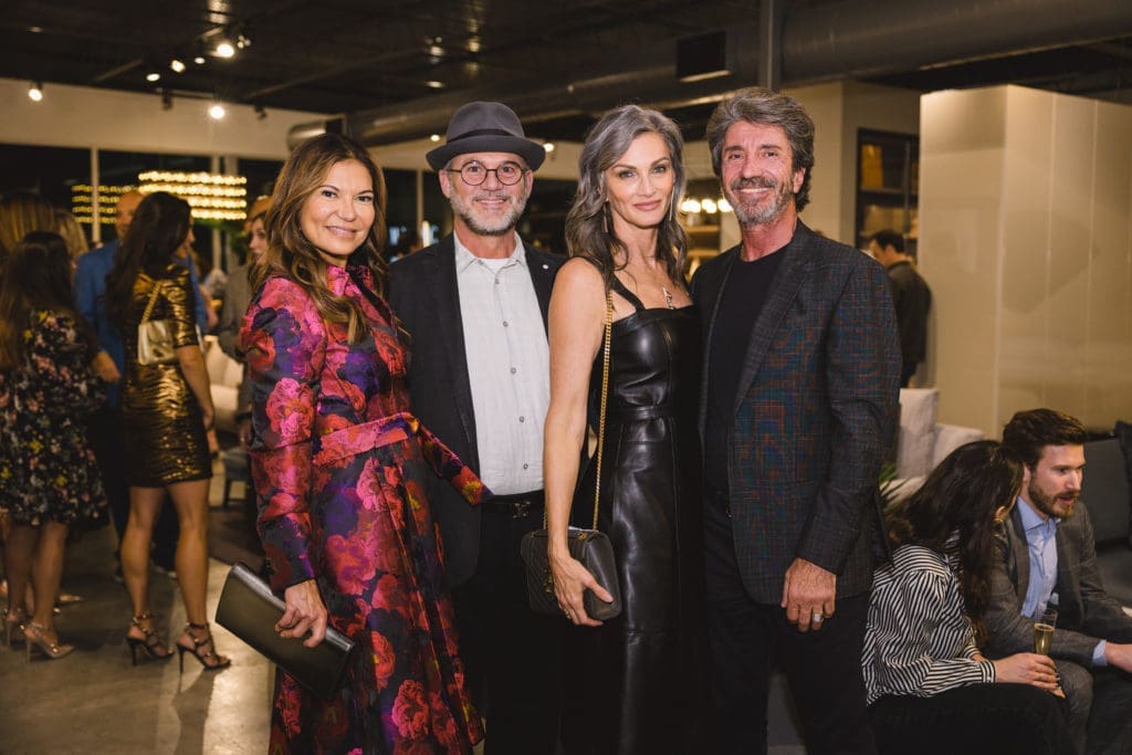 Selena McKay, Charles Staley Martins, Letricia Wilbanks, Anthony Zogheib at the kick-off for the CAMH Gala and Art Auction (Photo by Johnny Than) (Photo by Johnny Than)