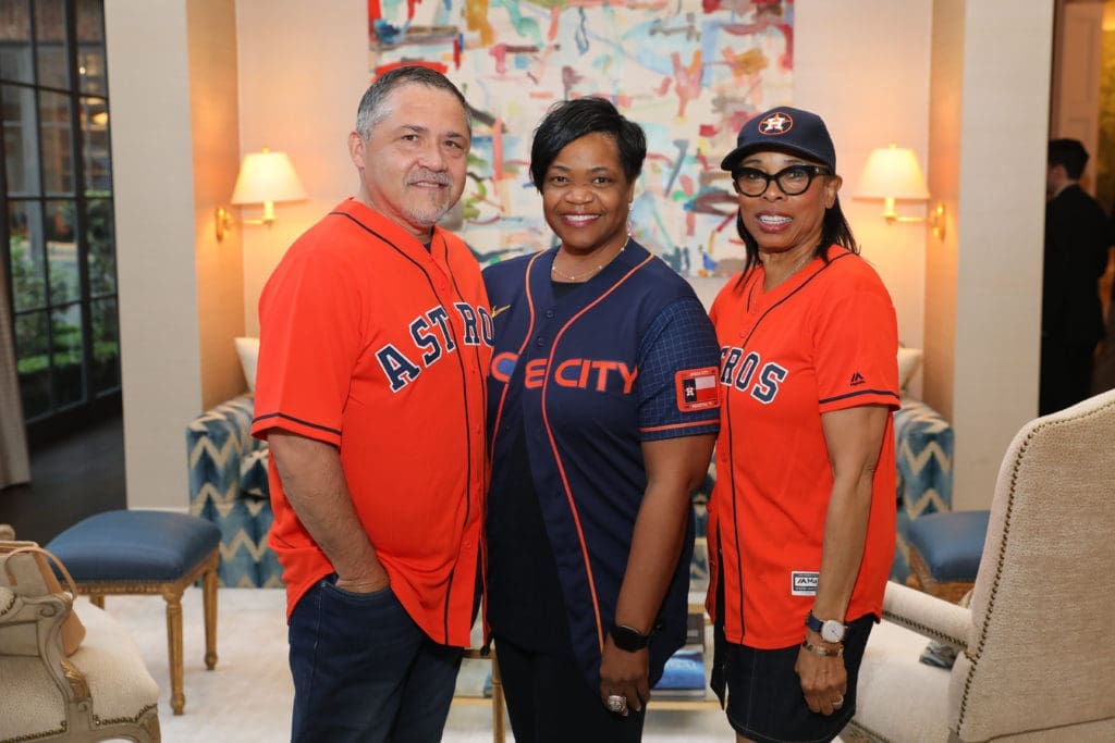 Bruce Padilla, Marian Harper, Phyllis Williams at The Friends of SpringSpirit fundraiser (Photo by Priscilla Dickson)