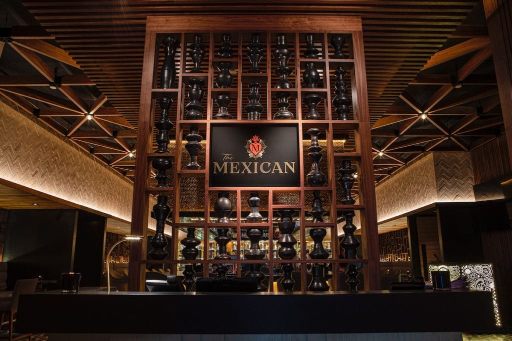 A towering greeting at The Mexican, Dallas' new Design District hot spot. 