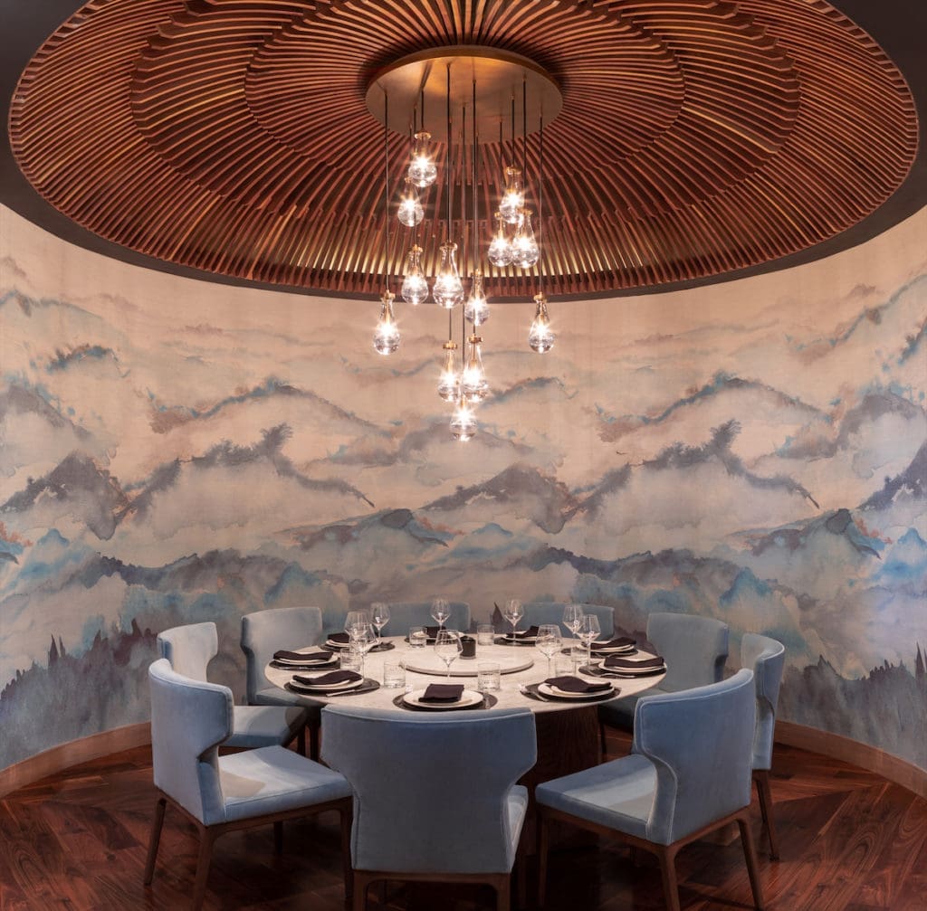The Don Roberto private dining room at The Mexican, dreamed up by Latin American designer Paulina Moran.