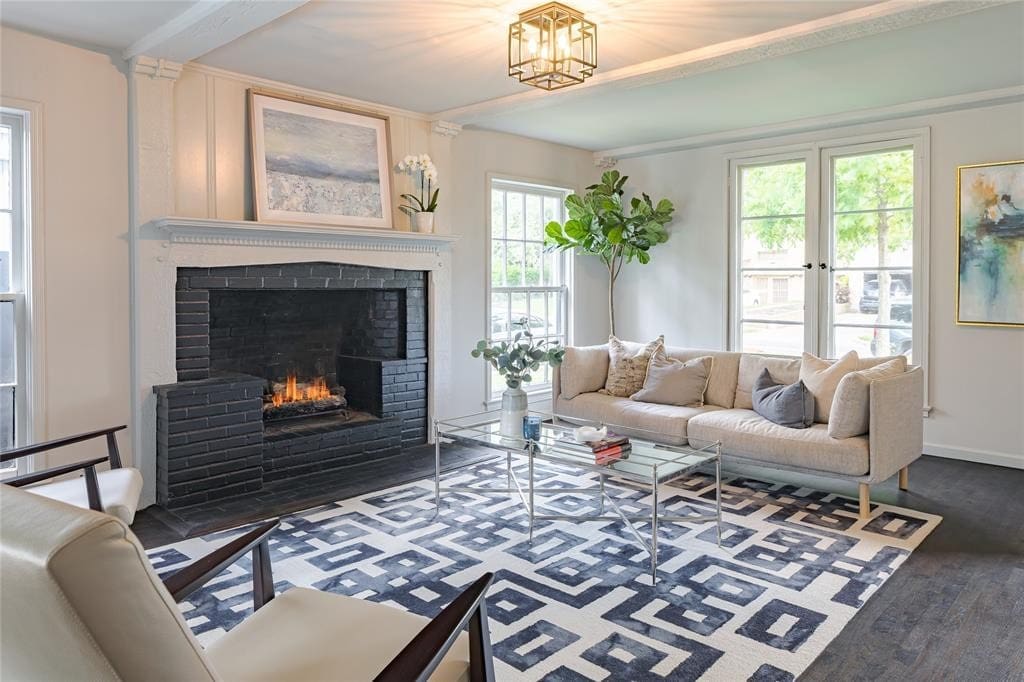 Inside the intimately restored Dilbeck bungalow in Cochran Heights. (Photo by  Sean Gallagher)